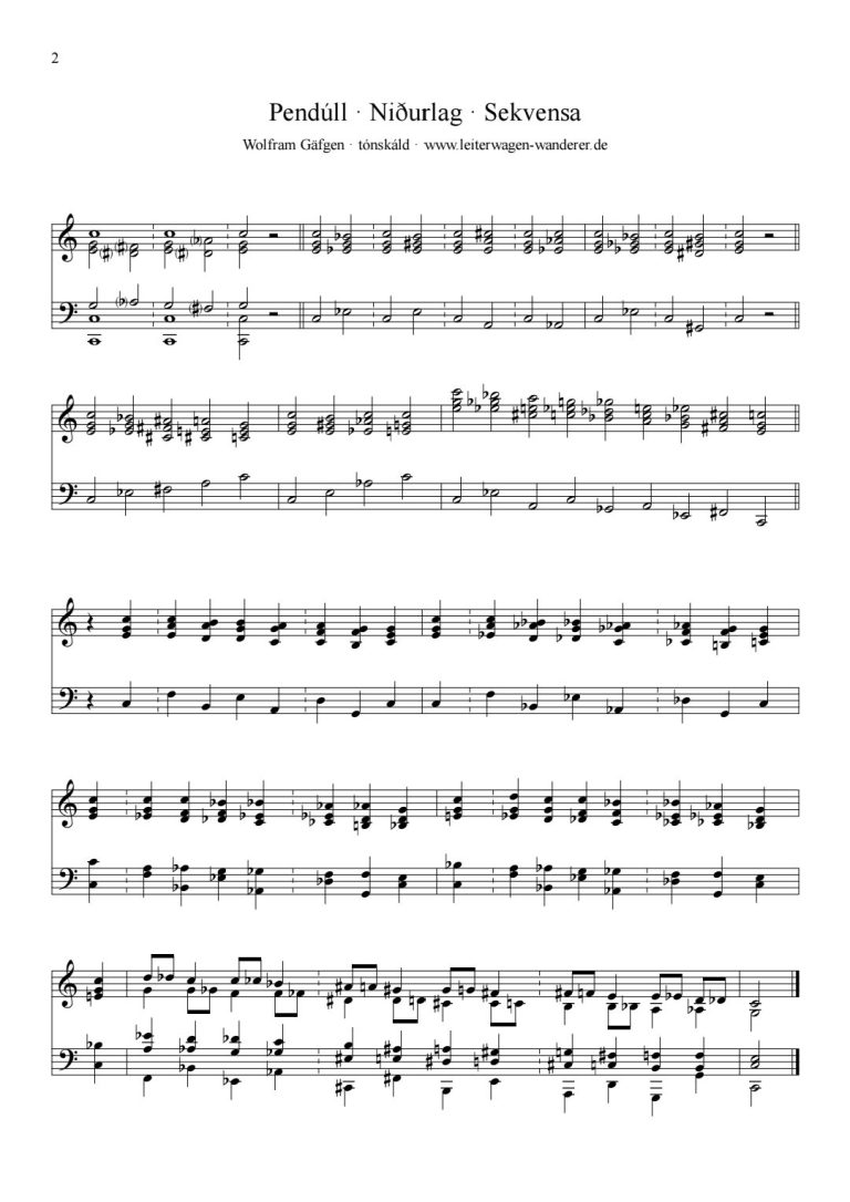 Musiktheorie auf Isländisch von Wolfram Gäfgen, Komponist und Liedermacher Musiktheorie auf Isländisch von Wolfram Gäfgen, Komponist und Liedermacher